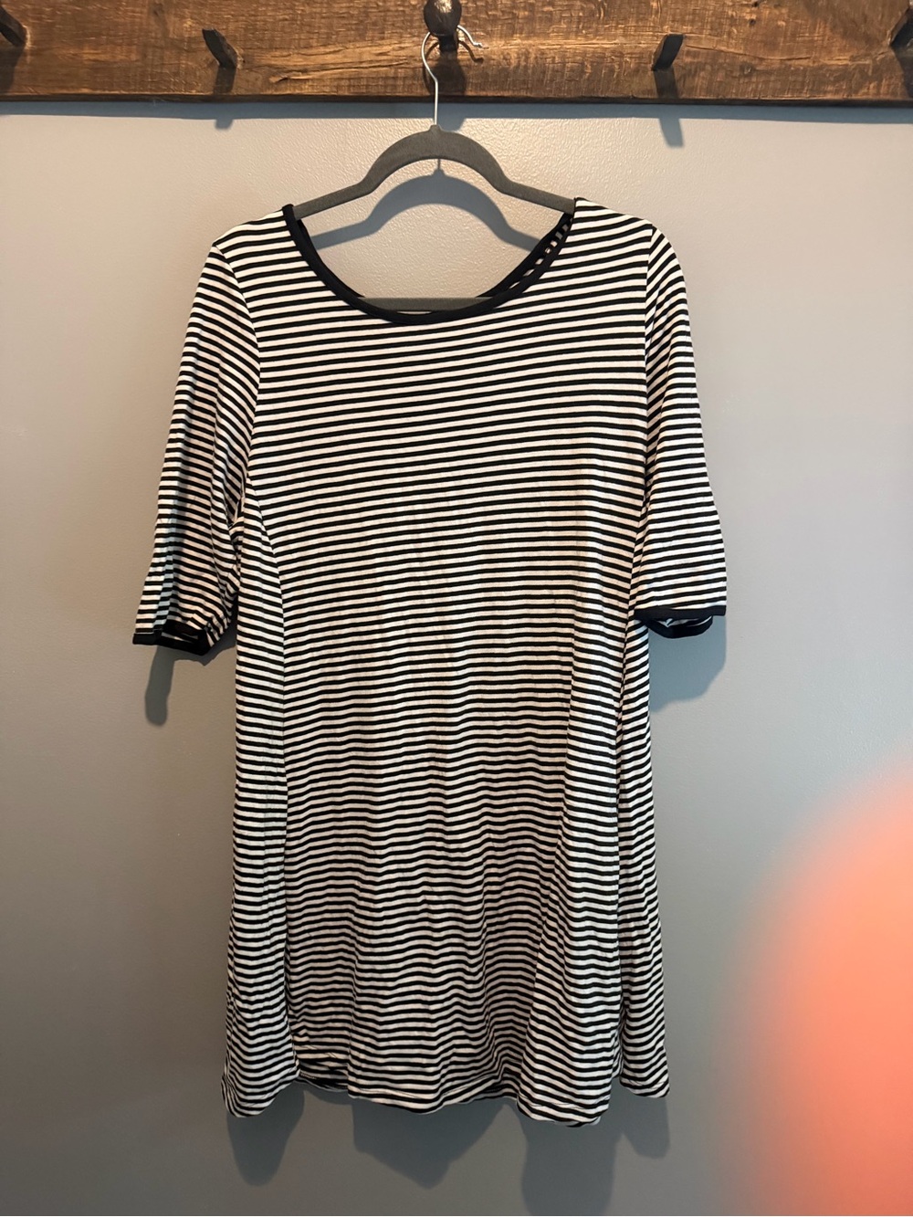 kate spade Black and White Striped Midi Dress